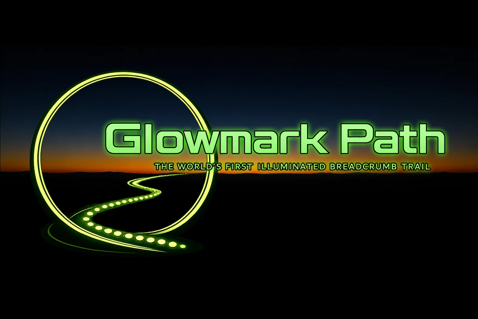 GlowMark Path — the world's first illuminated breadcrumb trail